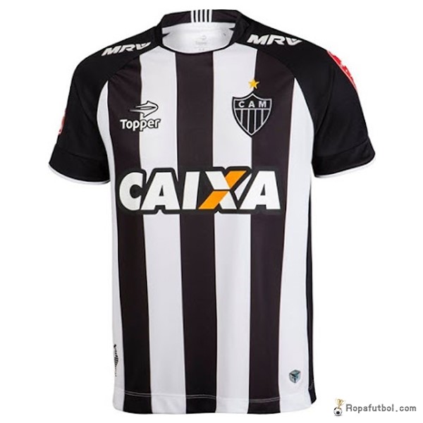 Camiseta Atlético Mineiro Replica Primera Ropa 2017/18 Negro